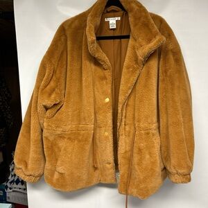 K Jordan Warm Brown Teddy Jacket
